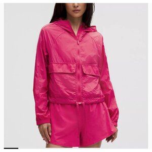 Lululemon Womens  Hood-Lite Relaxed-Fit Jacket boxy size xxs color pink